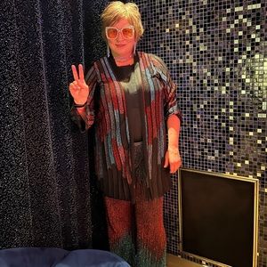 Pants - M - Metallic Mossino